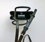 Balenciaga x Simpsons Black Leather Phone Bag Crossbody Purse