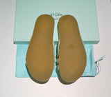 Aquazzura x Dr. Barbara Sturm Padded Leather Sandals in Green Slides