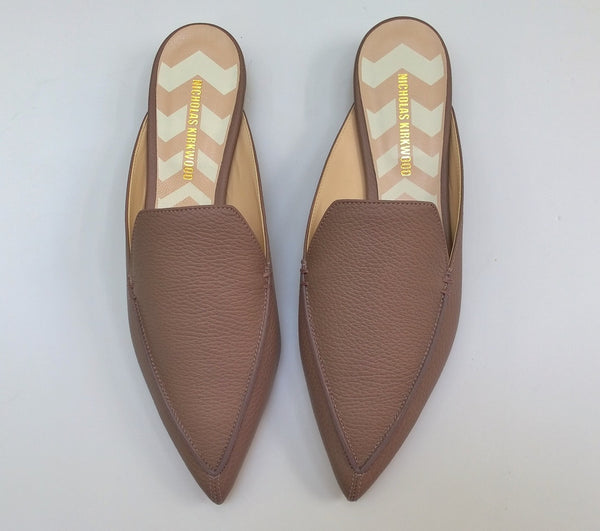 Nicholas Kirkwood Beya Loafers in Lilac Pink Leather Flats Slides