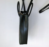 Balenciaga x Simpsons Black Leather Phone Bag Crossbody Purse