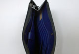 Bottega Veneta Intrecciato Clutch Bag Woven Leather Pouch Purse Blue