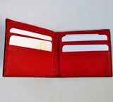 Gucci Wallet in Red Textured Leather with Printed GG Logo
