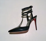 Christian Louboutin Maravilla 100 Black Patent Heels
