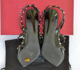 Valentino Garavani Rockstud Noir Black Patent High Heels 100