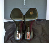 Saint Laurent Opyum 110 Black Leather Sandals YSL Ankle Strap Heels