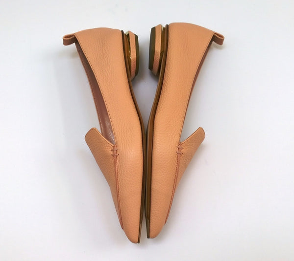 Nicholas Kirkwood Powder Peach Pink Leather Beya Loafers Flats