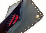 Valentino Garavani Rockstud Envelope Clutch in Large Black Leather