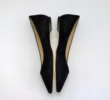 Jimmy Choo Romy Black Suede Pointy Flats Ballerina Shoes