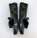 Tod's x Alessandro Dell'aqua Black Patent Patent Loafers sale shoes with velvet