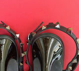 Valentino Garavani Rockstud Noir Black Patent High Heels 100