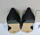 Jimmy Choo Romy Black Suede Pointy Flats Ballerina Shoes