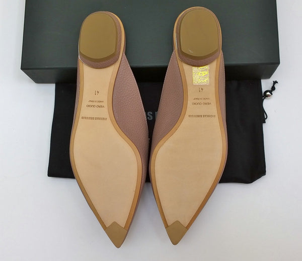 Nicholas Kirkwood Beya Loafers in Lilac Pink Leather Flats Slides