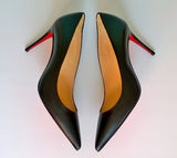 Christian Louboutin Kate 85 Black Leather Heels