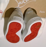 Christian Louboutin Vieirissima Perforated White Leather Sneakers Vierissima Trainers