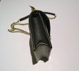 Miu Miu Confidential Black Leather Matelassé Gold Tone Chain Bag Small