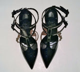 Christian Louboutin Maravilla 100 Black Patent Heels