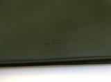 Valentino Garavani Men's Rockstud Clutch Bag in Army Green with Wrist Strap Pouch New