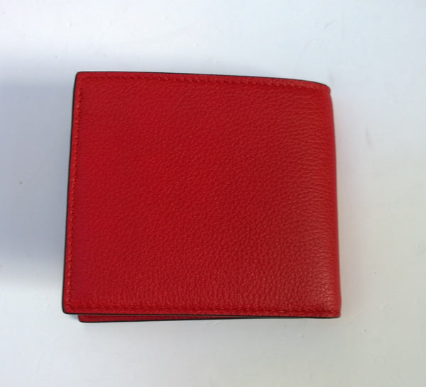 Gucci Wallet in Red Textured Leather with Printed GG Logo