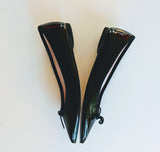 Repetto Brigitte Black Patent Pointy Toe Ballerina Flats