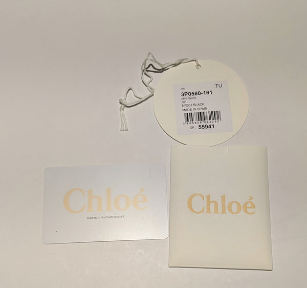 Chloé Marcie Small Black Leather Crossbody Bag new purse