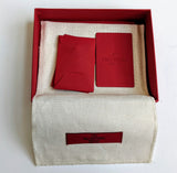 Valentino Garavani Rockstud Gold Leather Card Case Holder