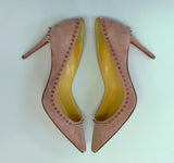 Christian Louboutin Anjalina Dusty Pink Suede Heels with Studs