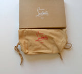 Christian Louboutin Loubicute Love Peach Leather Pouch with Charms