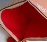 Christian Louboutin Loubicute Love Peach Leather Pouch with Charms