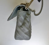 Balenciaga BB Grey Leather Paris Charm Bracelet Bag