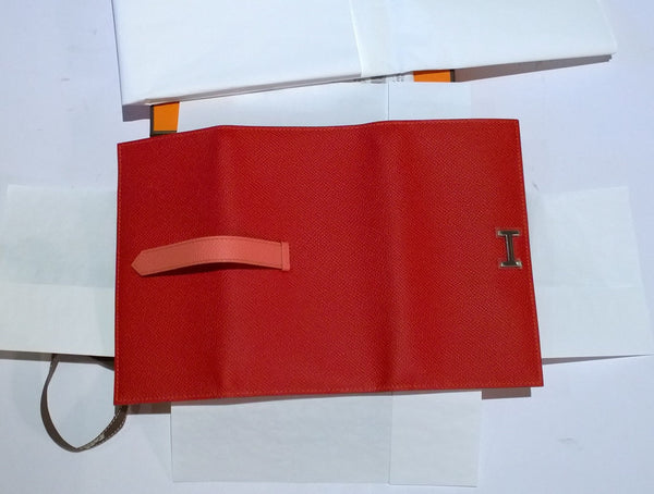 Hermès Bearn Verso Tri Fold Wallet Rouge Casaque Flamingo Portefeuille 2 Plis Bico Lore Veau Epsom New