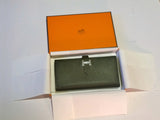 Hermès Bearn Wallet Black Leather Soufflet Veau Epsom Noir Purse Bi-fold New Portefeuille