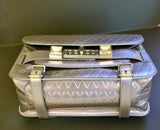 Proenza Schouler PS 11 Silver Embossed Leather Bag Crossbody Purse