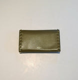 Valentino Moss Taupe Rockstud Clutch Wallet Discount Purse