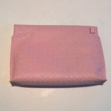 Loewe T Pouch Large in Engraved Leather Clutch Bag Soft Pink Sale