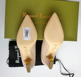 Rupert Sanderson New Pierre Nude Leather Heels
