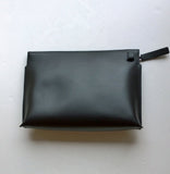 Loewe Mushroom Print Leather T Pouch in Black