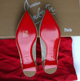 Christian Louboutin Neoflat Dentelle Resille Gold Mesh