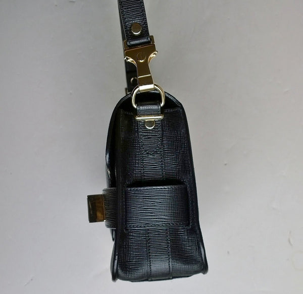 Proenza Schouler PS 11 Tiny Bag in Black Linosa Leather