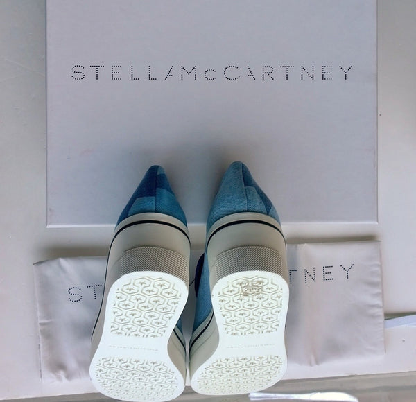 Stella McCartney Binx Denim sneakers loafers vegan