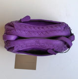 Bottega Veneta Purple Woven Leather Crossbody Bag handbag