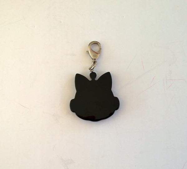 Chanel Choupette Glitter Key Ring Bag Charm