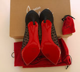 Christian Louboutin Neomid Black Lace Heels 55