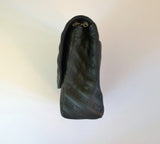 Balenciaga BB Lock Round Large Black Leather Embroidery Medium Bag