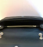 Balenciaga BB Lock Round Large Black Leather Embroidery Medium Bag