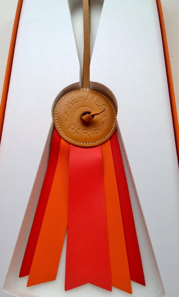 Hermès Paddock Flot Ribbon Charm Large naturel sable rose jaipur handbag tassle