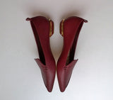 Nicholas Kirkwood Beya Burgundy Leather Loafers sale flats
