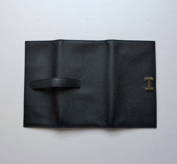 Hermès Bearn Tri Fold Black Wallet