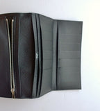 Hermès Bearn Tri Fold Black Wallet