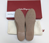 Ferragamo Trifoglio Stone Leather Loafers Flats