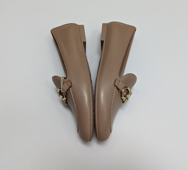 Ferragamo Trifoglio Stone Leather Loafers Flats